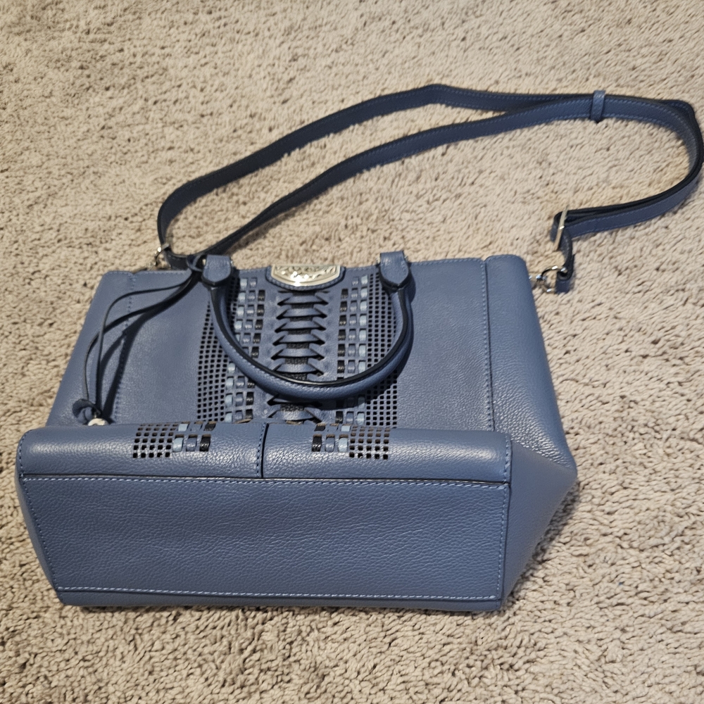 Brighton Daniela Hand-held Tote Canyon Blue Excellent Condition - Picture 8 of 10